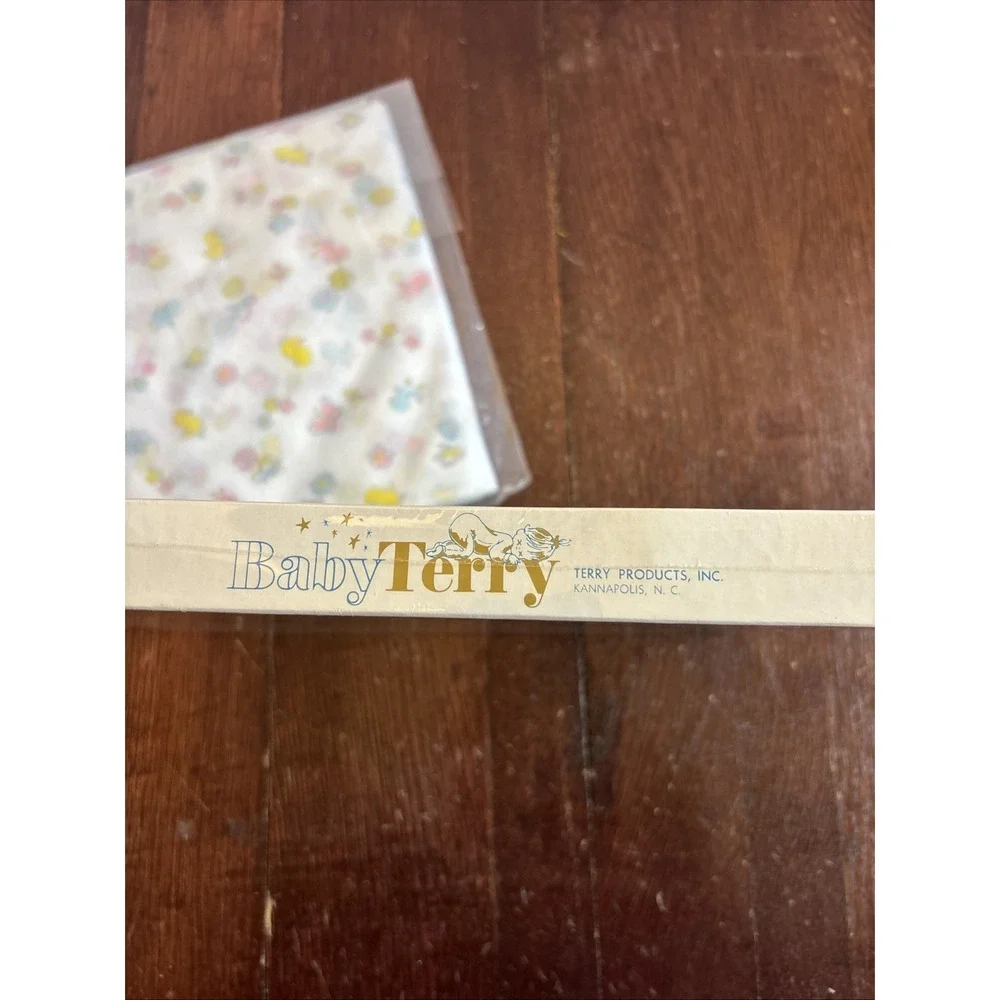 VTG 80' Baby Terry Mint‎ Sleeper 12-18 LBS With  Unbranded Receiving Blanket NOS